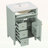 Modern Bathroom Vanity with Sink,3 Drawers,Space-Saving Design-117983466