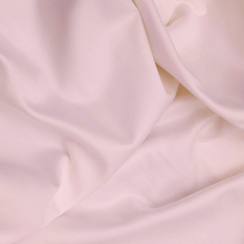 Ensemble de housse de courtepointe en satin, Housse de couette simple + 1 taie d'oreiller, Rose clair