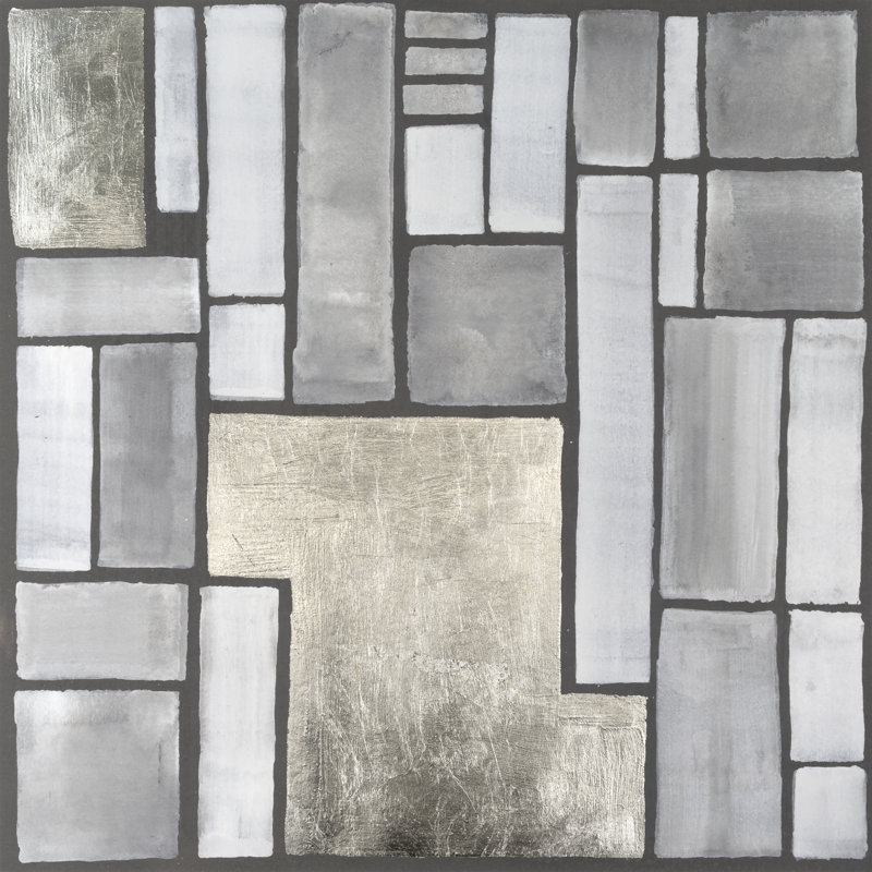 Reproduction de blocs de plomb Esperio II sur toile par Vanna Lam, H 12 po x l 12 po