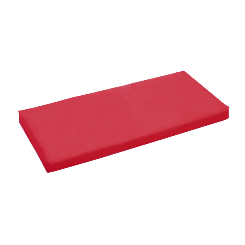 Coussin de siège d'extérieur, Rouge vif, 42 po x 19 po