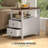 HOMCOM  End Table With Charging Station And USB Ports, Narrow Side Table With Drawers & Shelf  ,