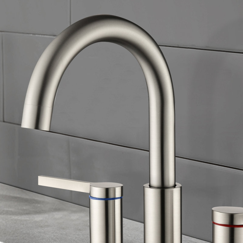 Bathroom Faucet, Brushed Nickel, 1.8