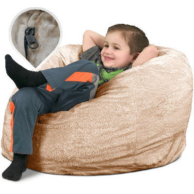  | Housse de remplacement pour fauteuil à billes 3 pi pour enfants seulement | Lavable amovible | Housse seulement