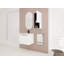 Meuble-lavabo mural 24 po avec lavabo en céramique, armoire latérale et portes à fermeture douce, armoire combinée (ensemble KD)-125514979-125514981