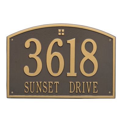 Cape Charles 2-Line Wall Address Plaque