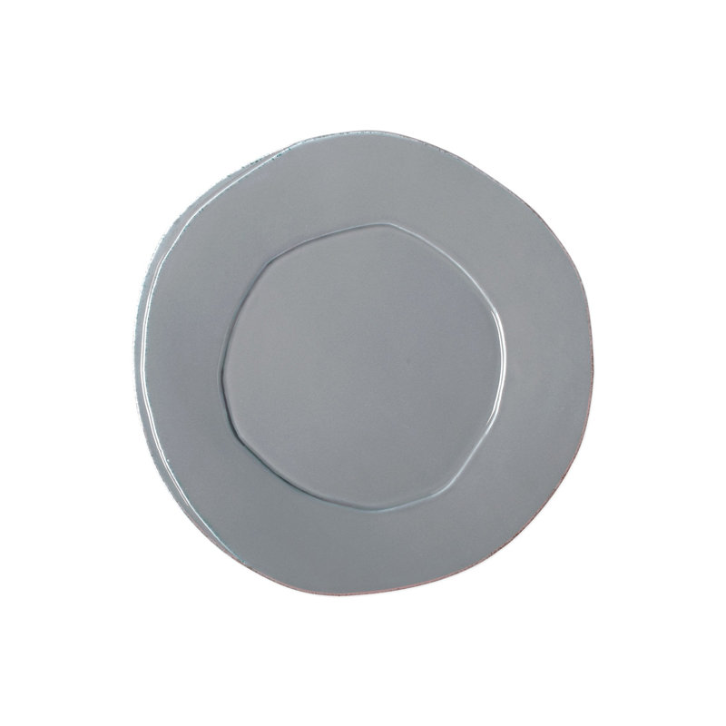 Lastra Handmade Italian Stoneware Dinner Plate, Gray