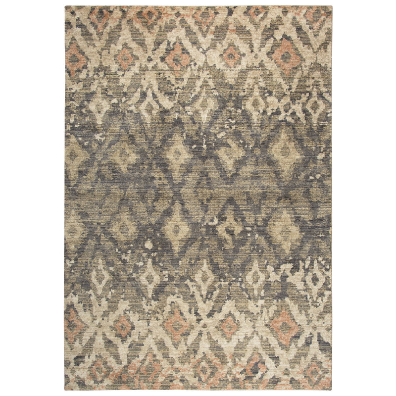 Esmeyer Wool Ikat Indoor Rug, Rectangle 5' x 8'