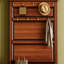 Portemanteau multifonctionnel en acajou-2138878698