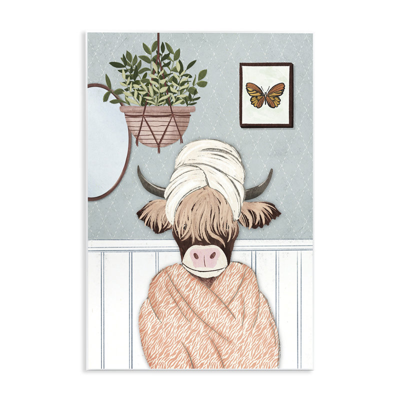 «Highland Cow» par JJ Design House, LLC., H 19 po x l 13 po