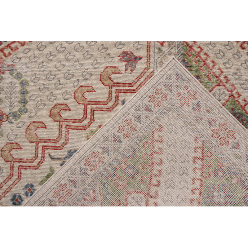 Distressed Homage Handmade Kilim Wool Floral Area Rug, Runner 3' x 14'