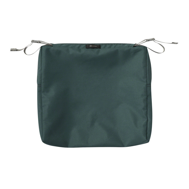 Jaylon Outdoor Dining Chair Cushion Cover, 17" W x 15" D, Mallard Green