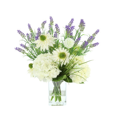 Daisy Arrangement with Allium and Lavender