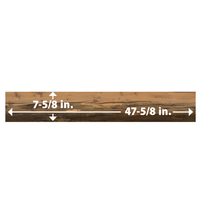 Kings 7.63 in. x 47.63 in. Glazed Porcelain Tile