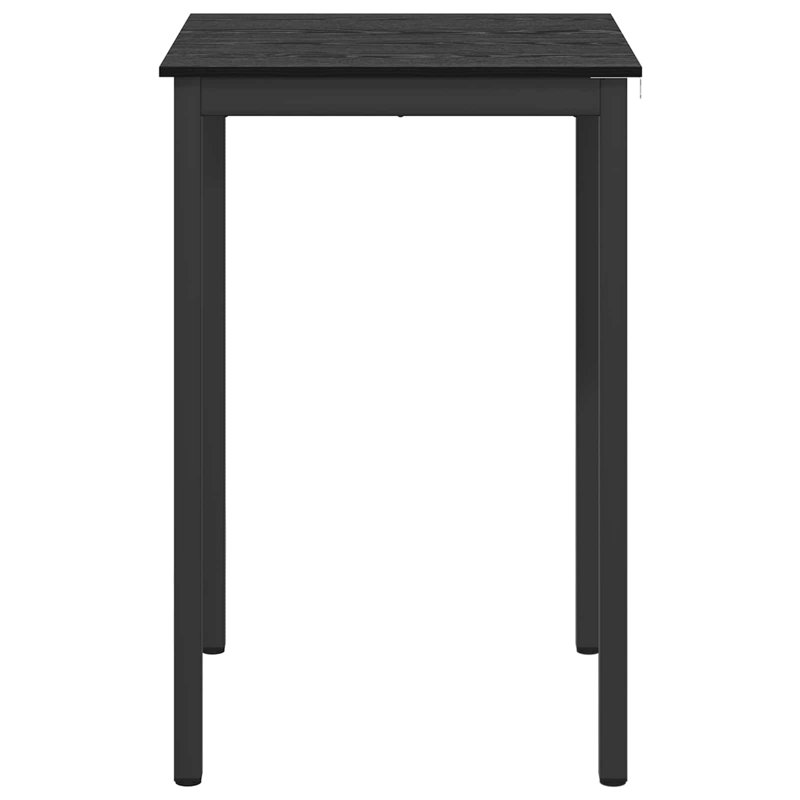Standing Bar Table Engineered Wood, 105cmH x 70cmL x 70cmW, Black