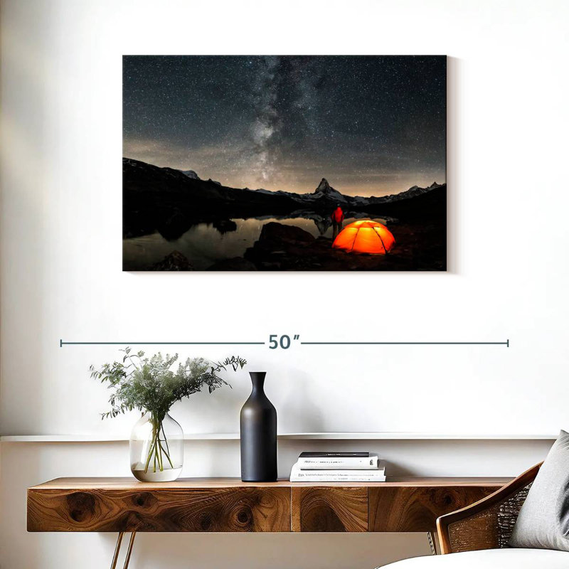 Senne Camper Under The Milky Way, H 24 po x l 36 po