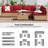 Corrinn 7 Piece Sectional Seating Group with Cushions-855369339