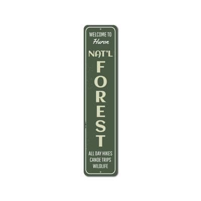 National Forest Vertical Custom Aluminum Sign