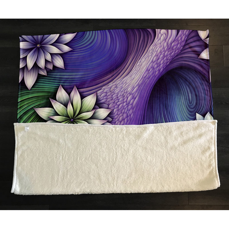 Couverture en sherpa, L 68 po x L 80 po