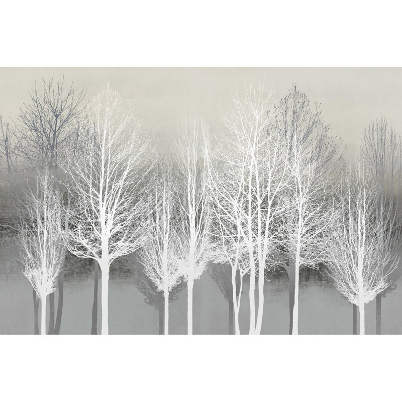 " Gray Treeline ", 32" H x 48" W