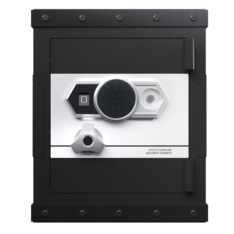 Three-Lock Safe, 14.17" H x 20.47" W x 16.53" D