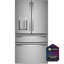 GE Profile 22.4 Cu. Ft. Smart Counter-Depth Fingerprint Resistant 4-Door French-Door Refrigerator with Door In Door