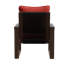 Chaise en osier de bois avec coussins-108804217