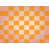 Orange / damier rose