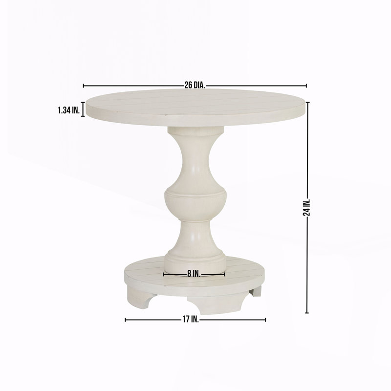 Table de bout ronde à piédestal