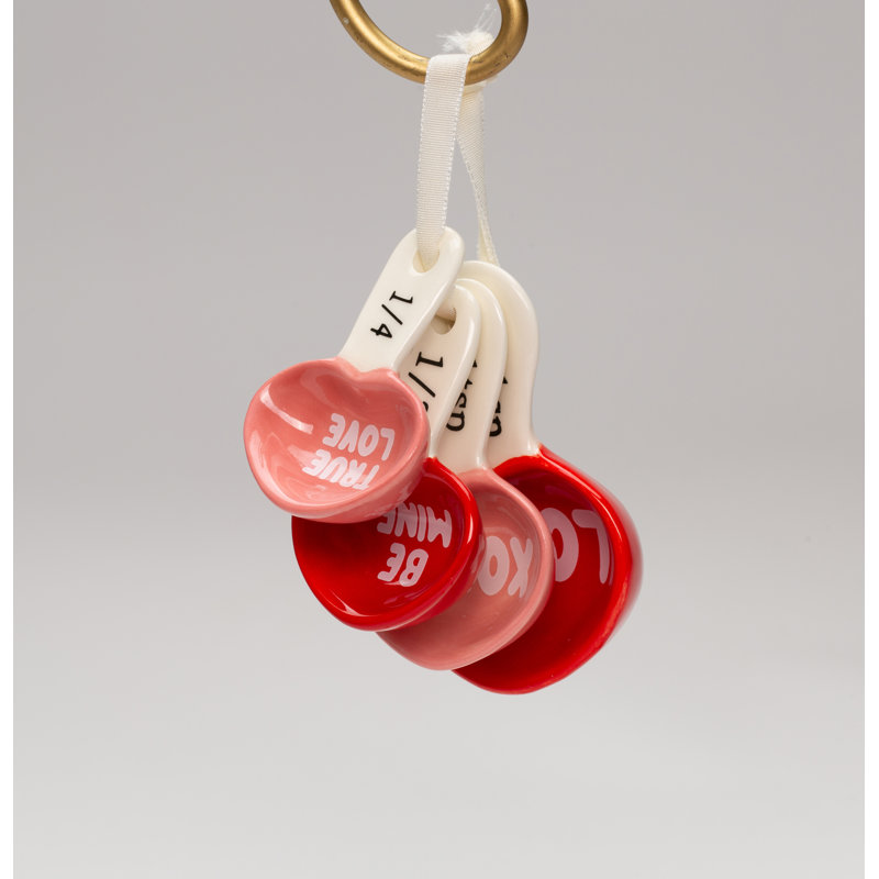 Ensemble de 4 cuillères à mesurer Love Hearts