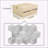 Hexagon natural marble tile, Carrara Gray marble, natural stone, for wall, OL textured finished, 3D fluted marble, 1 box 12 pcs