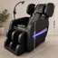 Fauteuil inclinable de massage Zero-Gravity à pression d'air pour tout le corps, housse en polyuréthane noir, 6 roulettes pour la thérapie du cou et de la taille