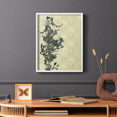 Chinoiserie 2 Tan II Framed Print - Solid Wood