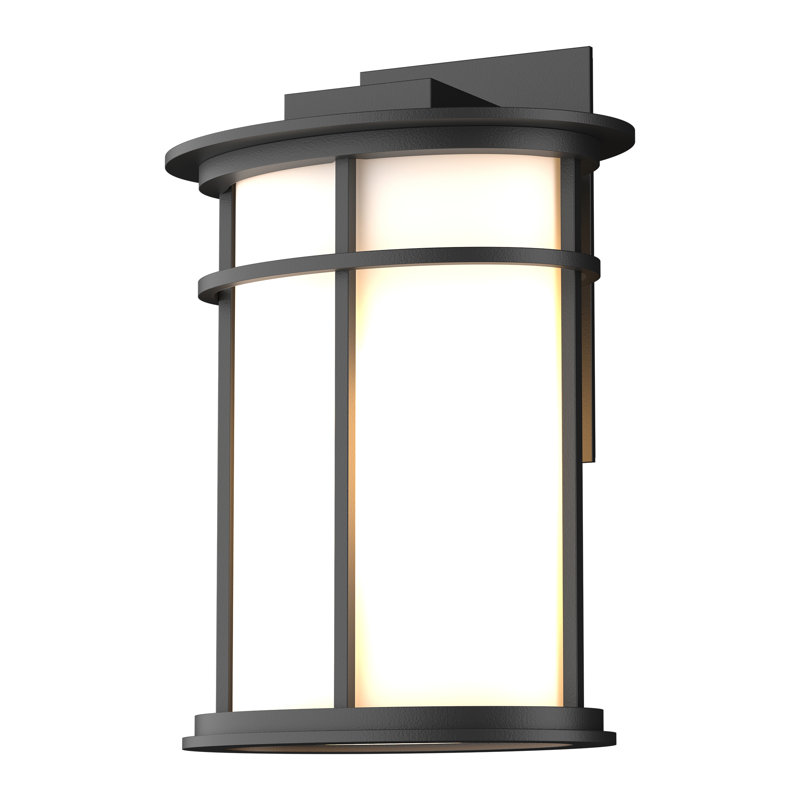 Province Outdoor Armed Sconce, 15.4" H x 10.2" W x 7.1" D, Coastal Black