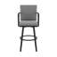 Cemalettin 45'' Aluminum Outdoor Bar Stool with Cushion-62683120-35688834-35688833