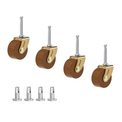 Wood Furniture Caster Wheel ( Diameter: 1 5/8" )