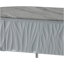 Table basse grise ultrabrillante et chrome