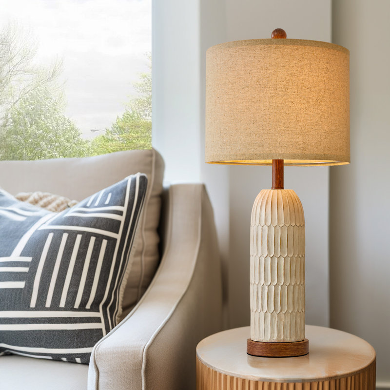 26.5＂resin traditional table lamp,USB port,living room,bedroom,office,study,traditional lamp