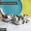 Buckingham Stainless Steel Pack of 4 Serving Bowls 0.2 Litres