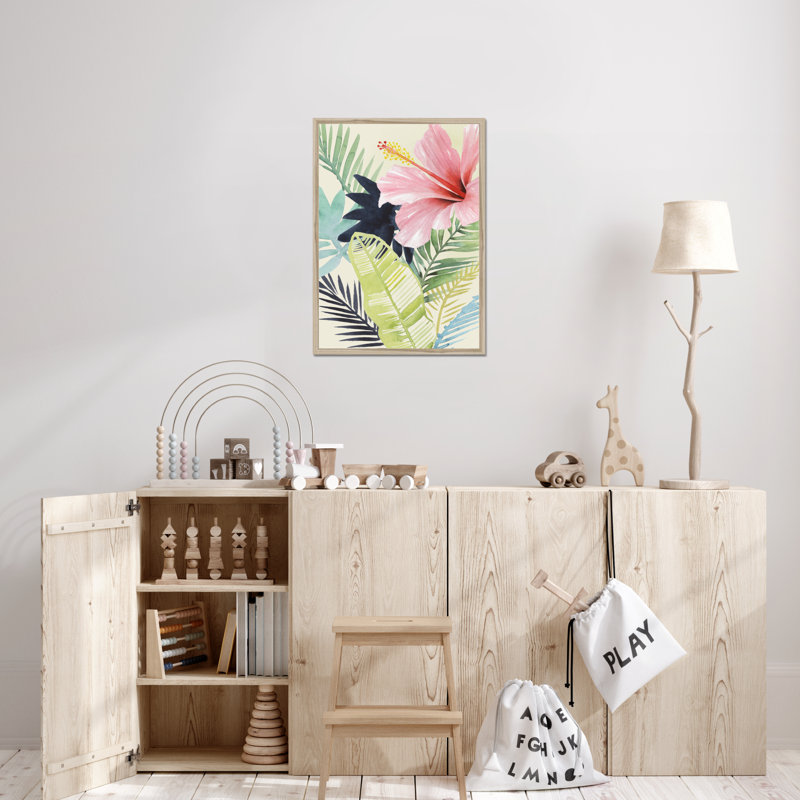 Tropical Punch I by Grace Popp - Painting, Natural Wood Framed Paper Print, 50cm H x 34cm W