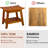 Sinead Vince 20'' W Teak Adjustable Leg Teak Shower Bench with storage Shelf Bath Seat Assembly Required