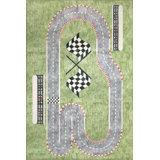 Trym Green Area Rug