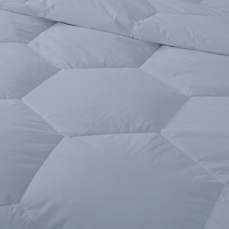 Édredon en duvet synthétique polyester toutes saisons, Simple, Bleu clair