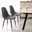 Chaises de salle à manger en tissu, ensemble de 4