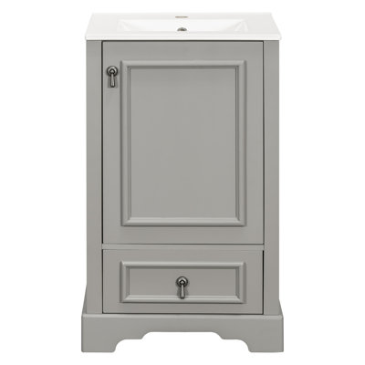 20" Bathroom Vanity With Ceramic Sink