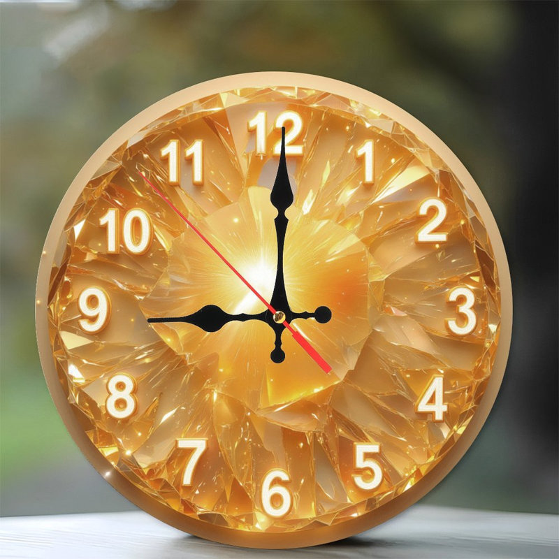 Horloge dorée éclatante