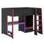Lit mezzanine avec bureau intégré Gaming-1795035263