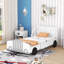 Lit plateforme élégant en forme de voiture avec contreplaqué durable pour chambre d'enfant