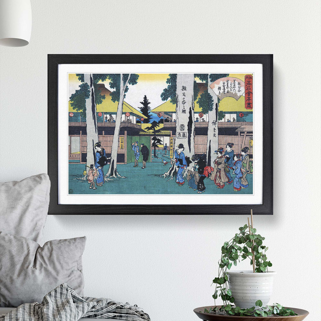 Zoshigaya No Zu by Utagawa Hiroshige - Picture Frame Painting