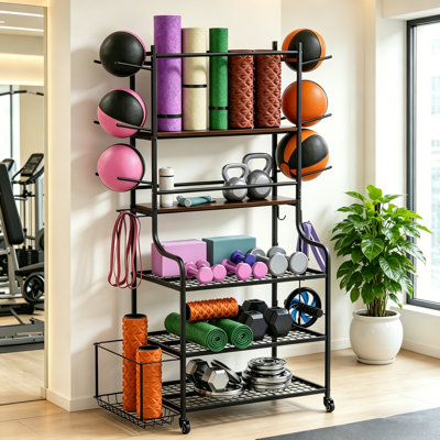 Iron Freestanding Multi-Use Sports Rack