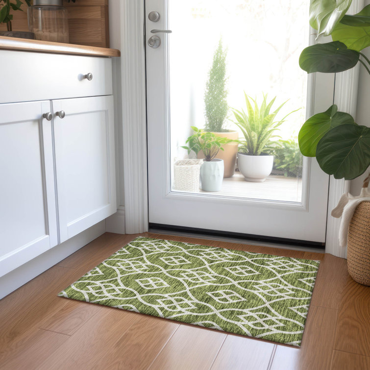 Malek Indoor/Outdoor Area Rug with Non-Slip Backing